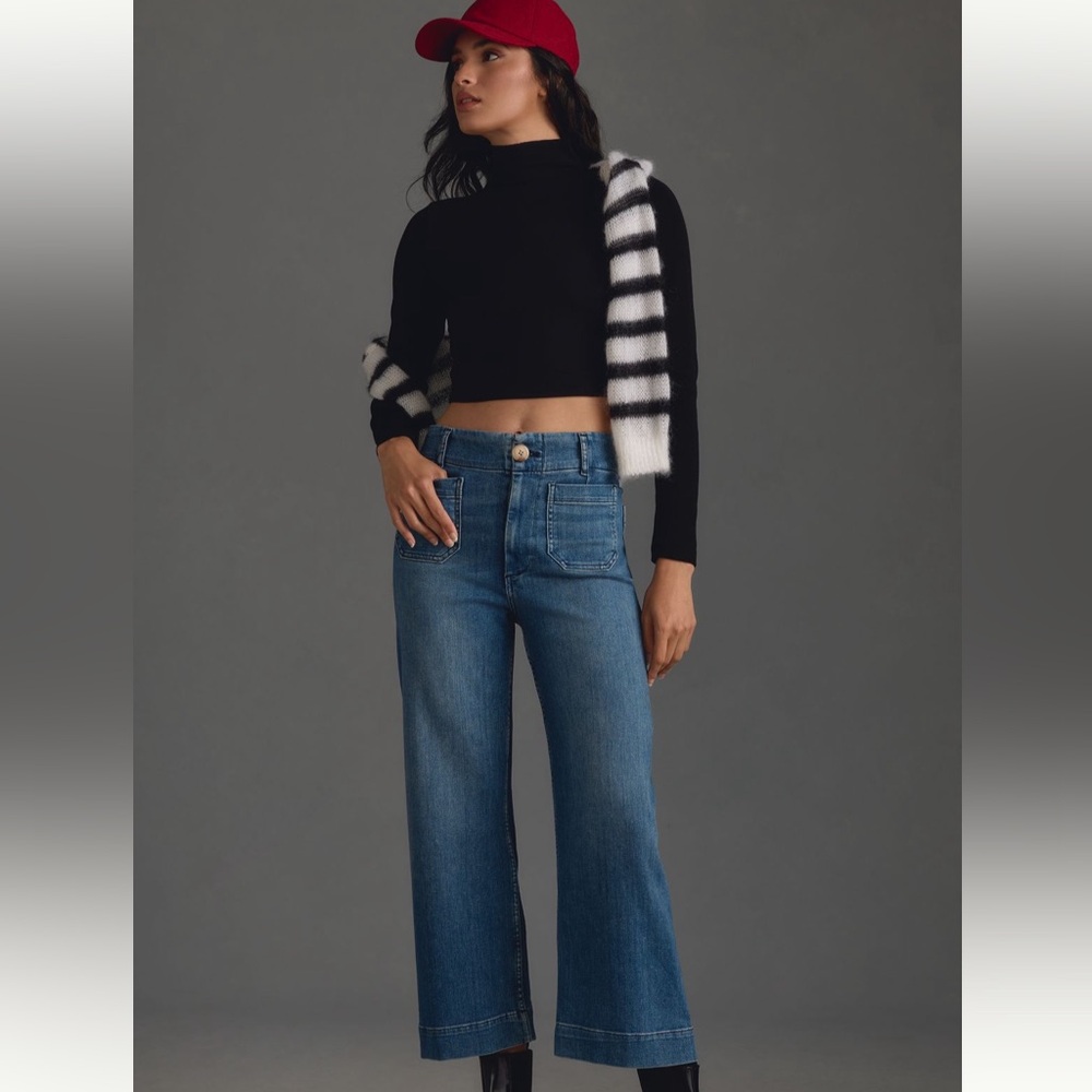 Anthropologie Maeve cropped Collette Jeans